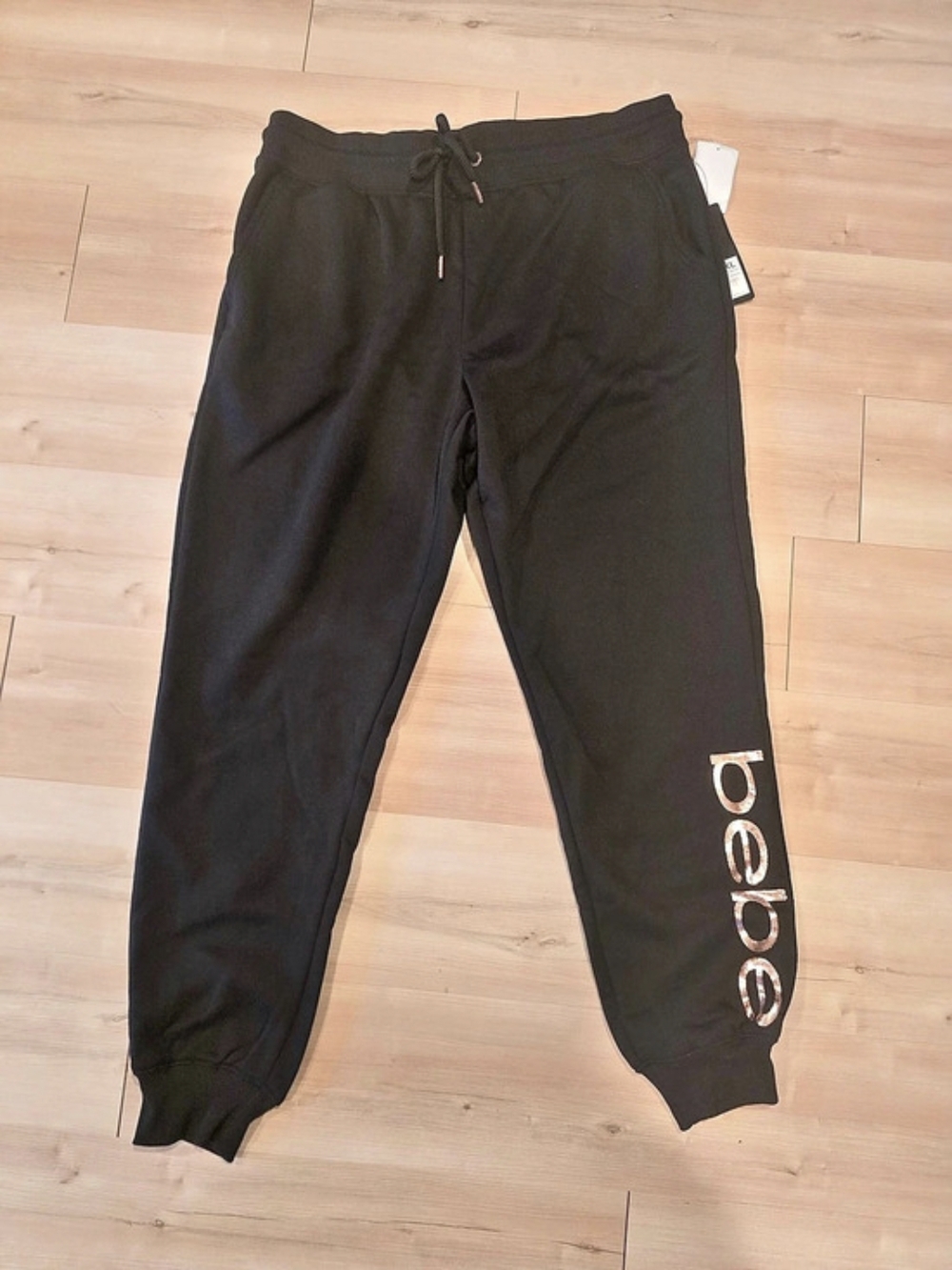 BEBE Women's Black Joggers Size XL NWT